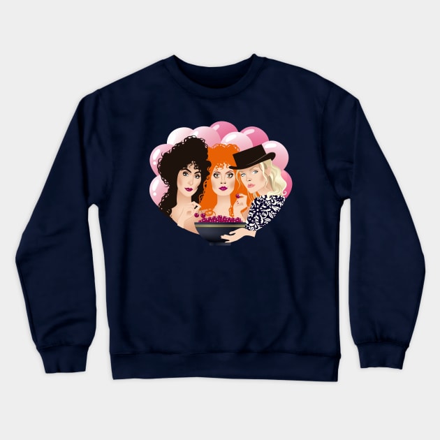 witches of eastwick Crewneck Sweatshirt by AlejandroMogolloArt